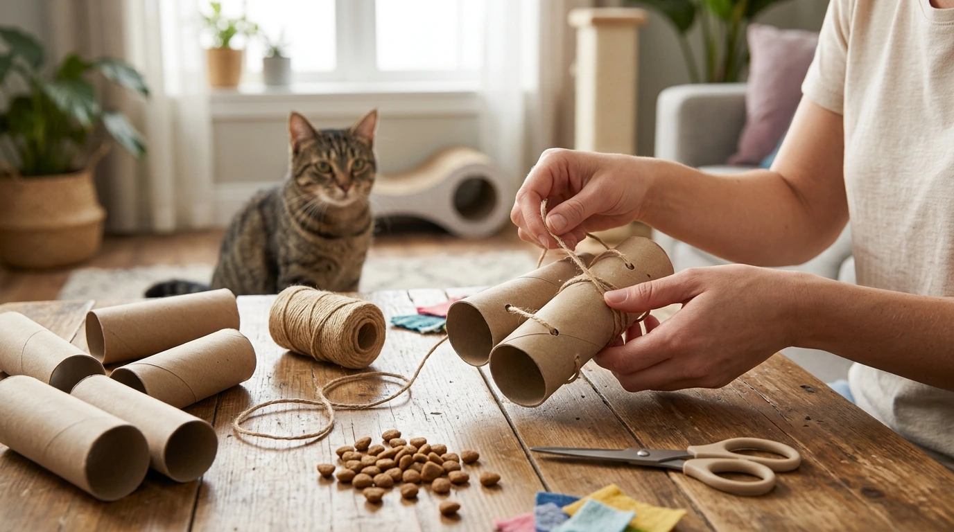 Easy DIY Cat Enrichment: 5 Quick Ideas at Home